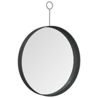 vidaXL Hängespiegel mit Haken Schwarz 30 cm