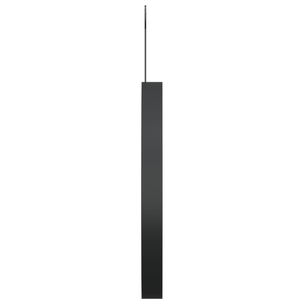 vidaXL Hängespiegel mit Haken Schwarz 30 cm
