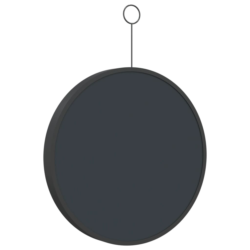 vidaXL Hängespiegel mit Haken Schwarz 30 cm