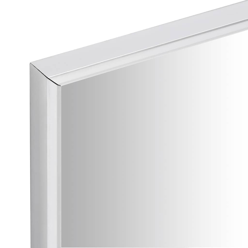 vidaXL Spiegel Silbern 60x60 cm