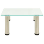 vidaXL TV-Tisch 40x35x17 cm Satiniertes Hartglas