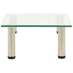 vidaXL TV-Tisch 40x35x17 cm Transparentes Hartglas