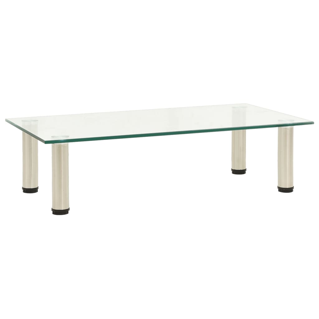 vidaXL TV-Tisch 40x35x17 cm Transparentes Hartglas
