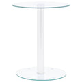 vidaXL Couchtisch Transparent 40 cm Hartglas