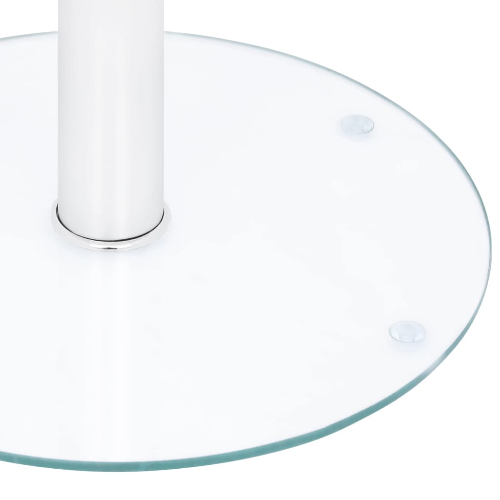 vidaXL Couchtisch Transparent 40 cm Hartglas