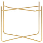 vidaXL Beistelltisch Schwarz und Golden 38x38x38,5 cm MDF