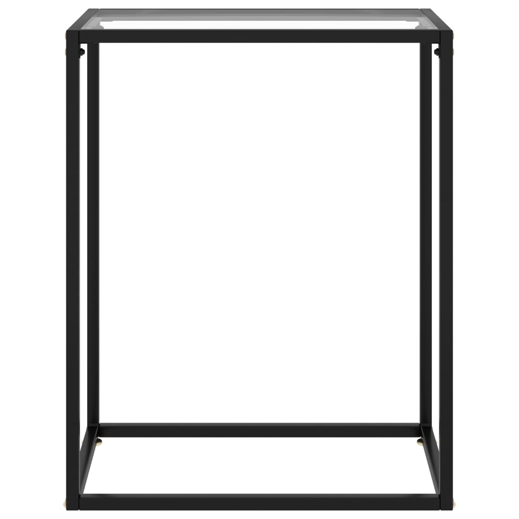 vidaXL Konsolentisch Transparent 60x35x75 cm Hartglas