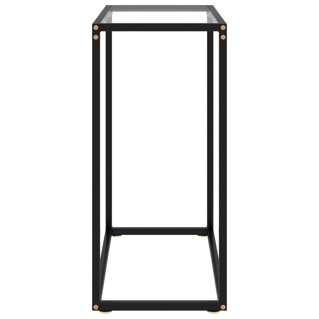 vidaXL Konsolentisch Transparent 60x35x75 cm Hartglas