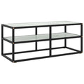 vidaXL TV-Schrank Schwarz mit Hartglas Marmor-Optik 100x40x40 cm
