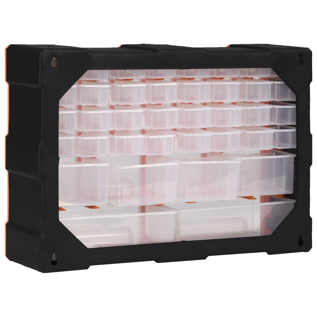 vidaXL Multi-Schubladen-Organizer mit 38 Schubladen 52x16x37,5 cm