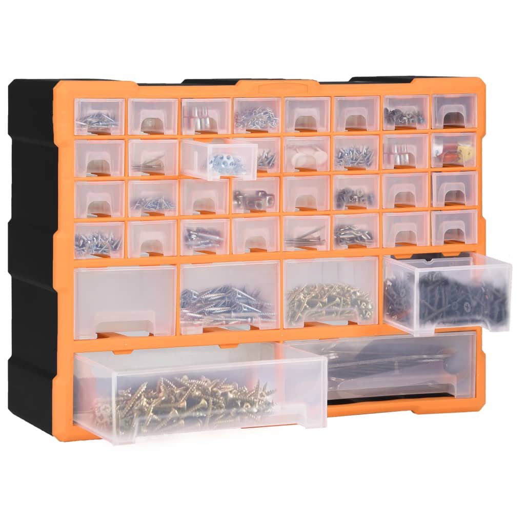 vidaXL Multi-Schubladen-Organizer mit 38 Schubladen 52x16x37,5 cm