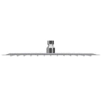 vidaXL Regenbrause Edelstahl 304 30x30 cm Quadrat
