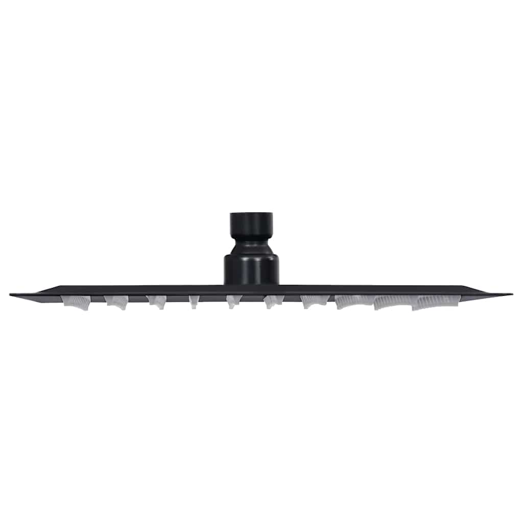 vidaXL Regenbrause Edelstahl 20x20 cm Quadrat Schwarz