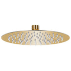 vidaXL Regenbrause Edelstahl 20 cm Rund Golden