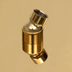 vidaXL Regenbrause Edelstahl 20 cm Rund Golden