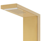 vidaXL Duschpaneel-System Edelstahl 201 Golden
