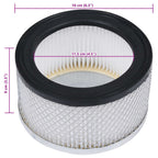 vidaXL HEPA Filter 2 Stk. für Aschesauger Waschbar