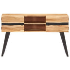 vidaXL Sideboard 120x30x75 cm Akazie Massivholz