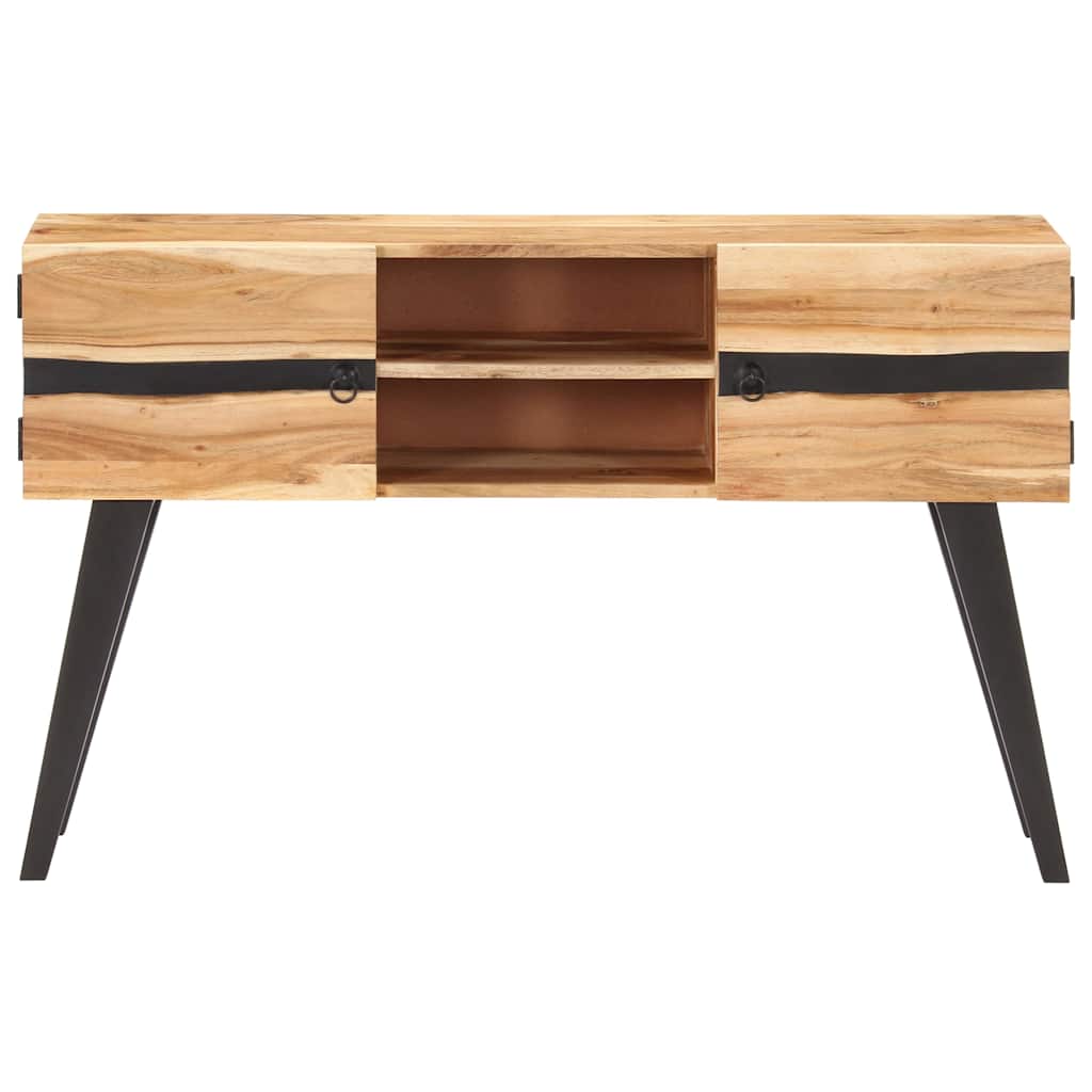 vidaXL Sideboard 120x30x75 cm Akazie Massivholz