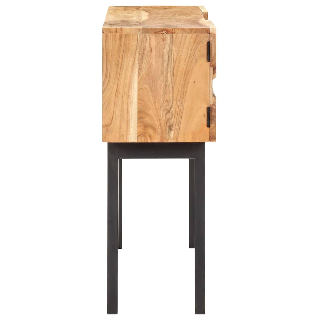 vidaXL Sideboard 120x30x75 cm Akazie Massivholz