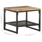 vidaXL Beistelltisch 40x40x35 cm Recyceltes Massivholz