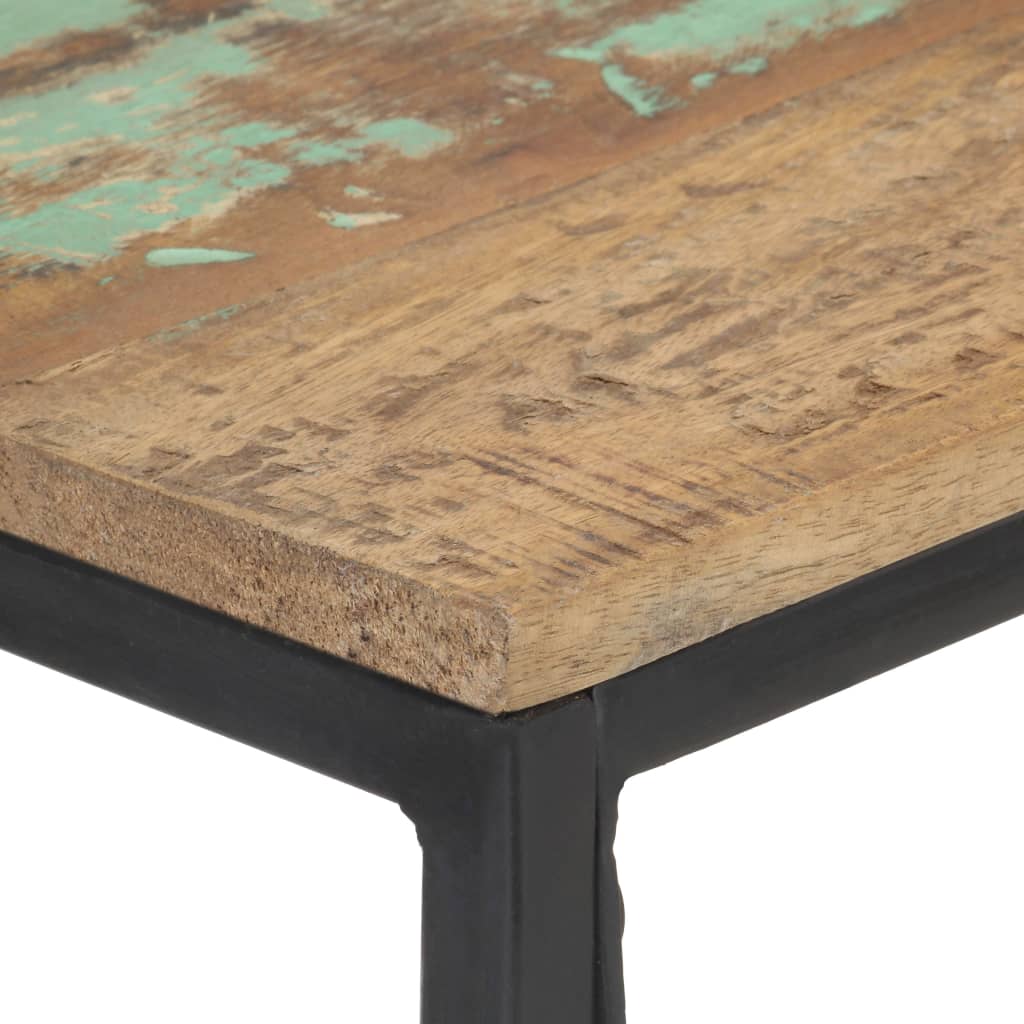 vidaXL Konsolentisch 110x35x75 cm Recyceltes Massivholz