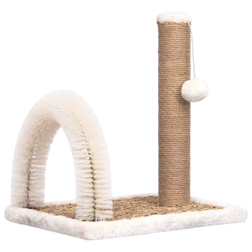 vidaXL Katzenbaum mit Fellpflegebogen und Kratzsäule