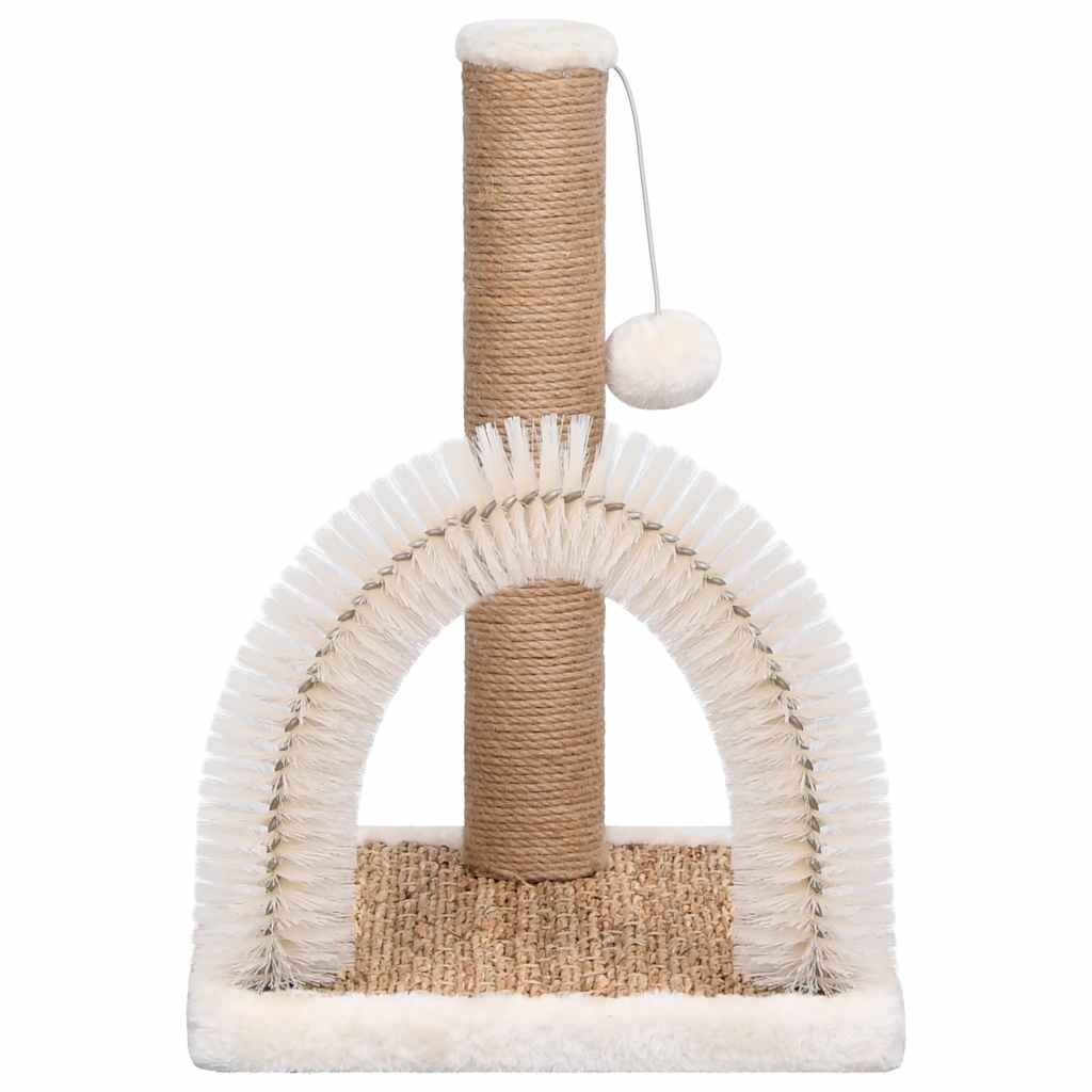 vidaXL Katzenbaum mit Fellpflegebogen und Kratzsäule