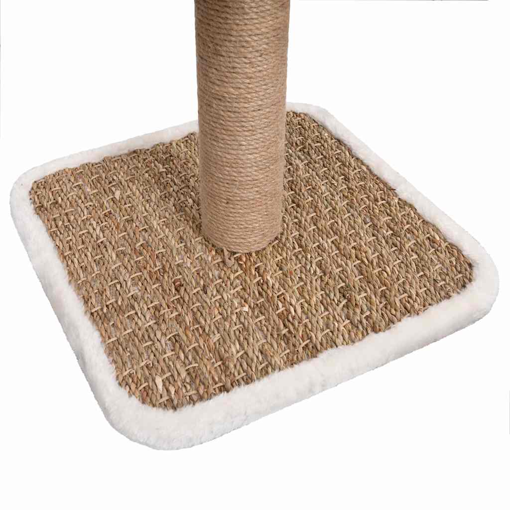 vidaXL Katzen-Kratzbaum mit Tunnel und Spielzeug 56 cm Seegras