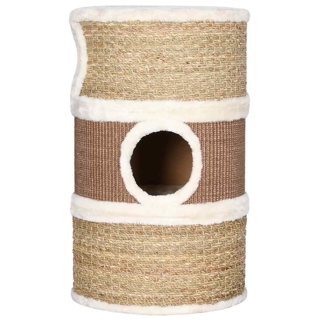vidaXL Katzen-Kratztonne 60 cm Seegras