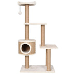 vidaXL Katzen-Kratzbaum 123 cm Seegras