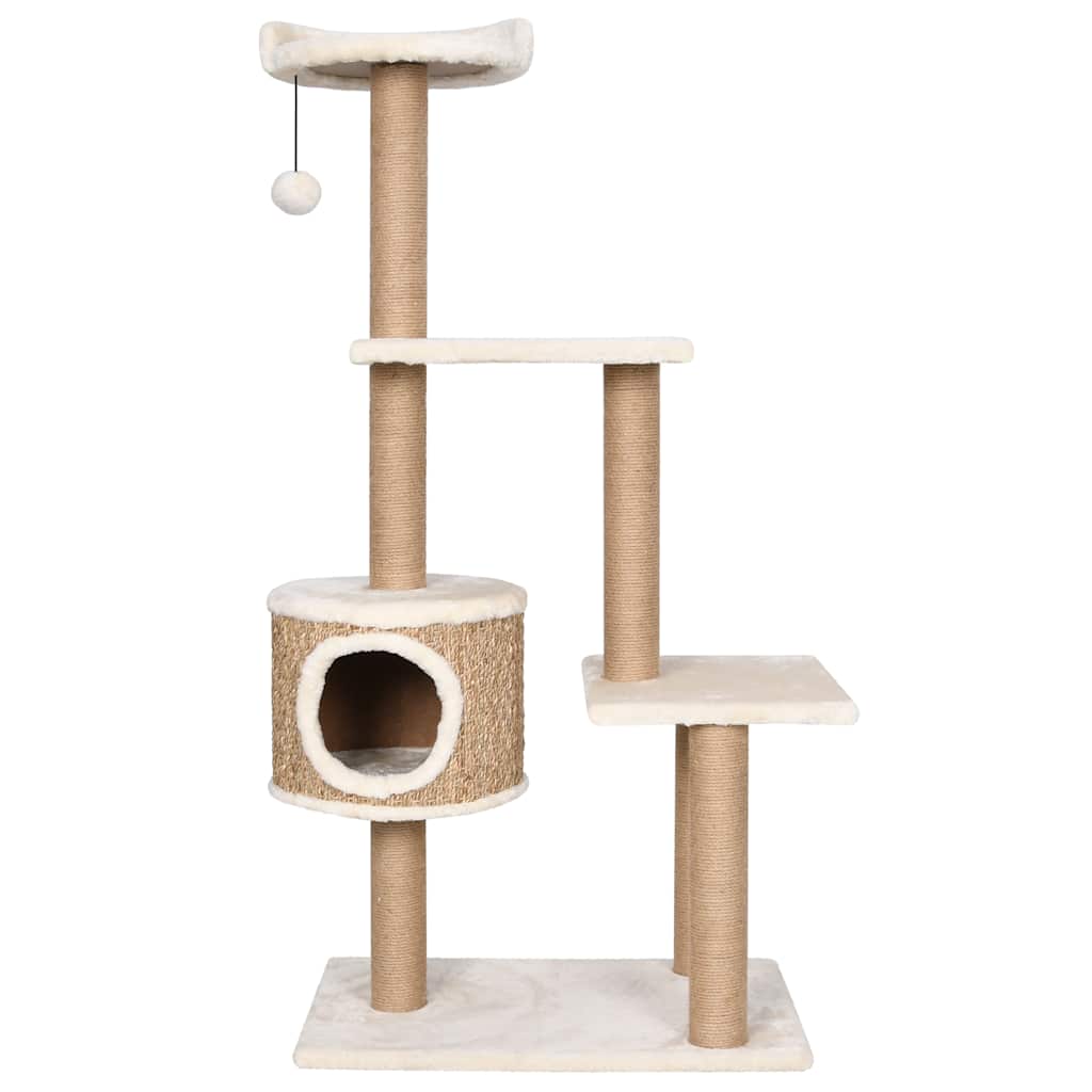 vidaXL Katzen-Kratzbaum 123 cm Seegras