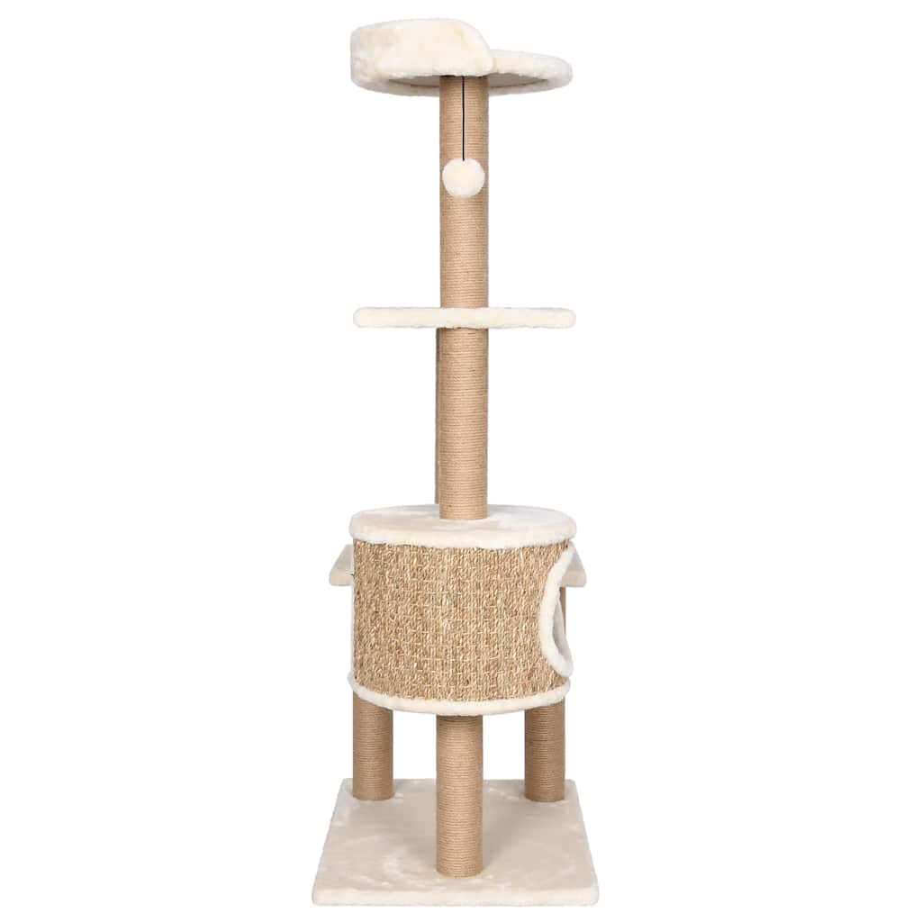 vidaXL Katzen-Kratzbaum 123 cm Seegras