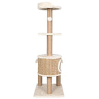 vidaXL Katzen-Kratzbaum 123 cm Seegras