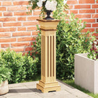 vidaXL Klassischer Säulen-Pflanzenständer Helles Holz 17x17x66 cm