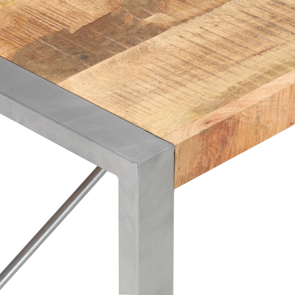 vidaXL Couchtisch 120x60x40 cm Raues Mangoholz