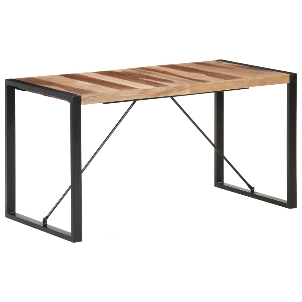 vidaXL Esstisch 120x60x75 cm Massivholz