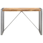 vidaXL Esstisch 120x60x75 cm Raues Mango-Massivholz