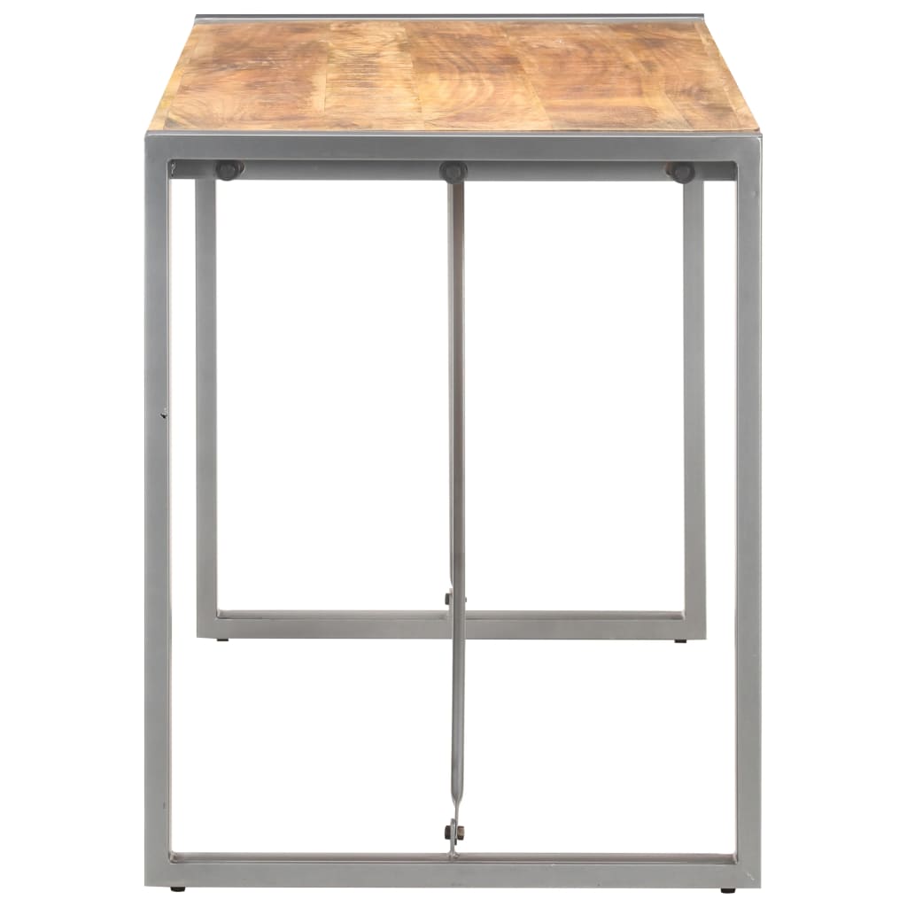 vidaXL Esstisch 120x60x75 cm Raues Mango-Massivholz