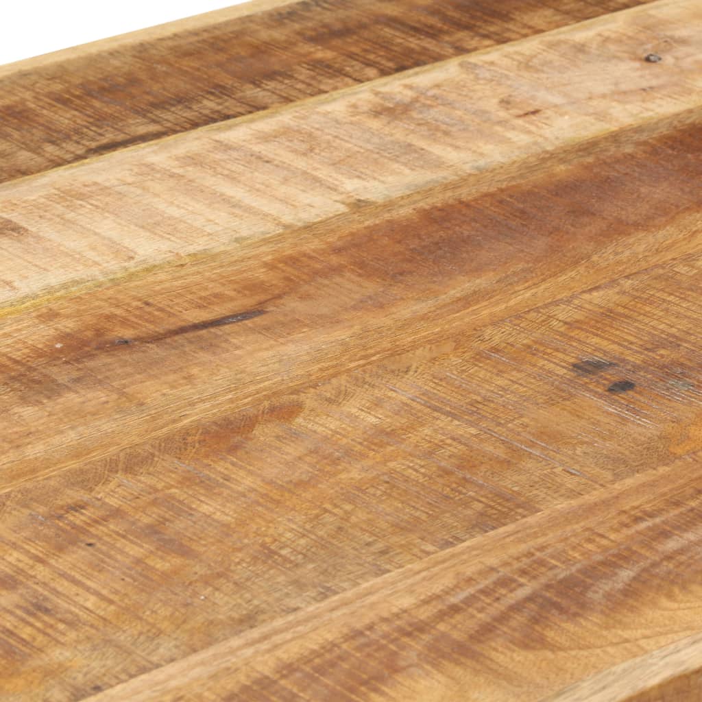vidaXL Esstisch 120x60x75 cm Raues Mango-Massivholz