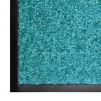 vidaXL Fußmatte Waschbar Cyan 40x60 cm