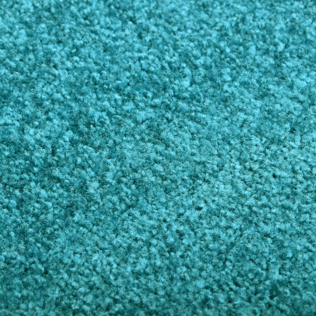 vidaXL Fußmatte Waschbar Cyan 40x60 cm