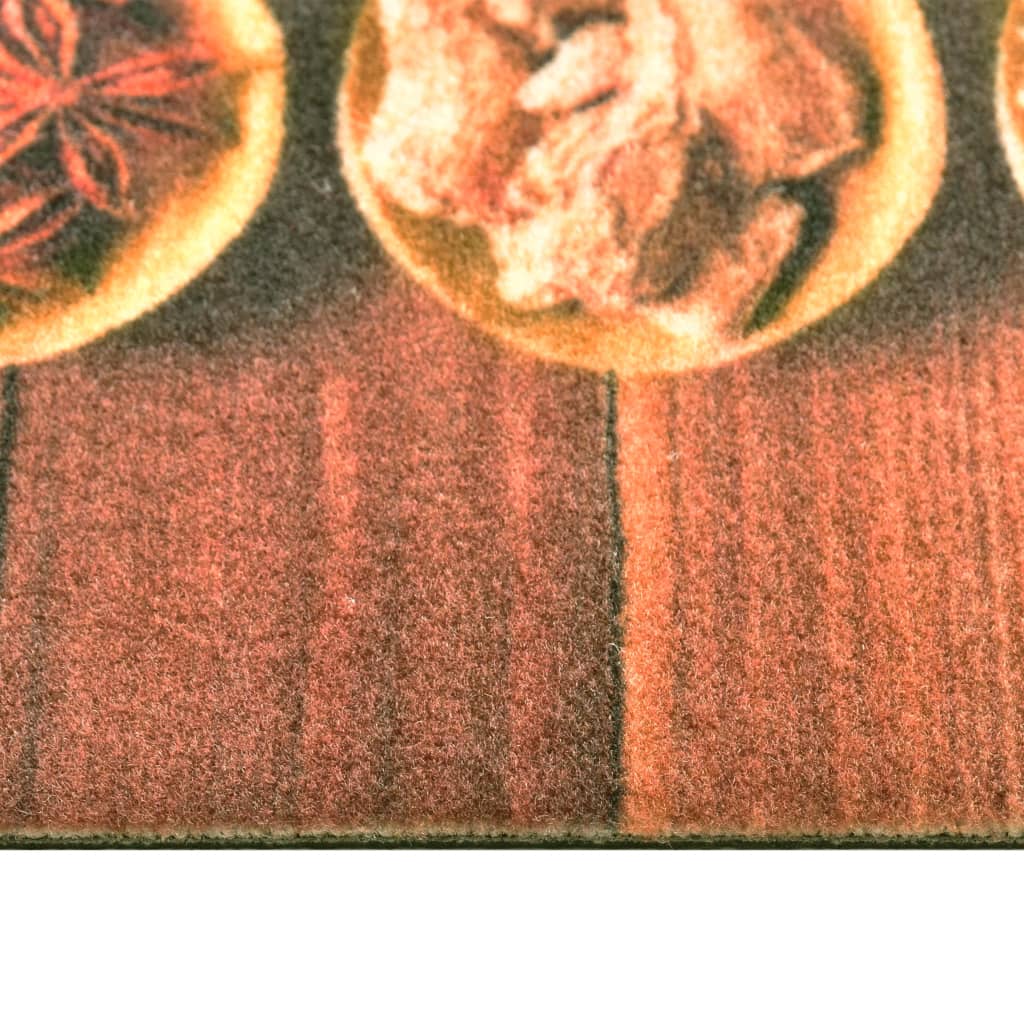vidaXL Küchenbodenmatte Waschbar Löffel 45x150 cm