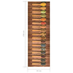 vidaXL Küchenbodenmatte Waschbar Löffel 45x150 cm