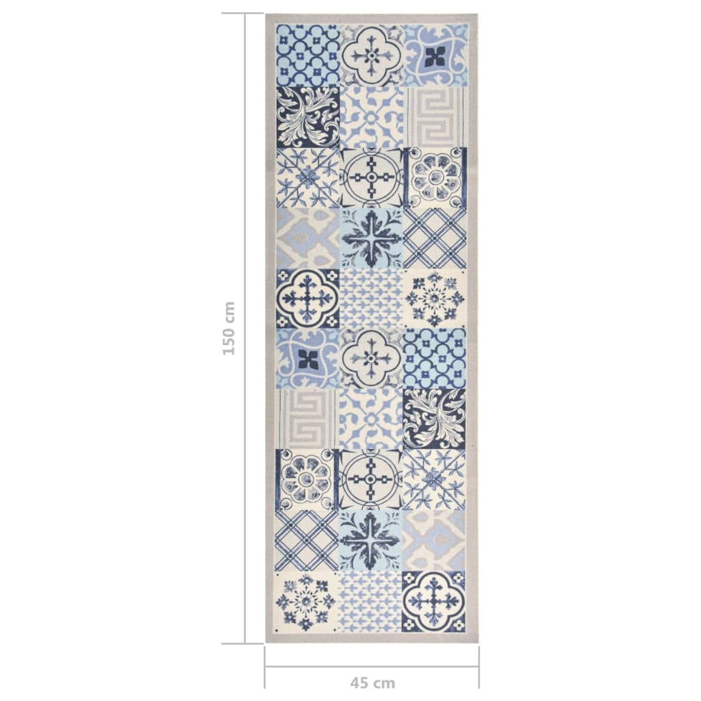 vidaXL Küchenbodenmatte Waschbar Mosaik 45x150 cm