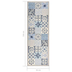 vidaXL Küchenbodenmatte Waschbar Mosaik 45x150 cm