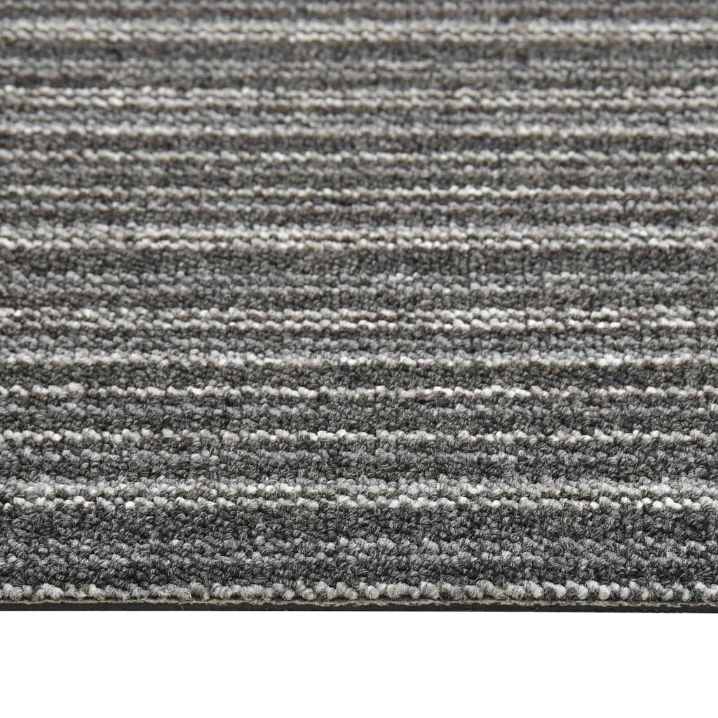 vidaXL Teppich 20 pcs Gestreiftes Anthrazit 50 x 50 cm