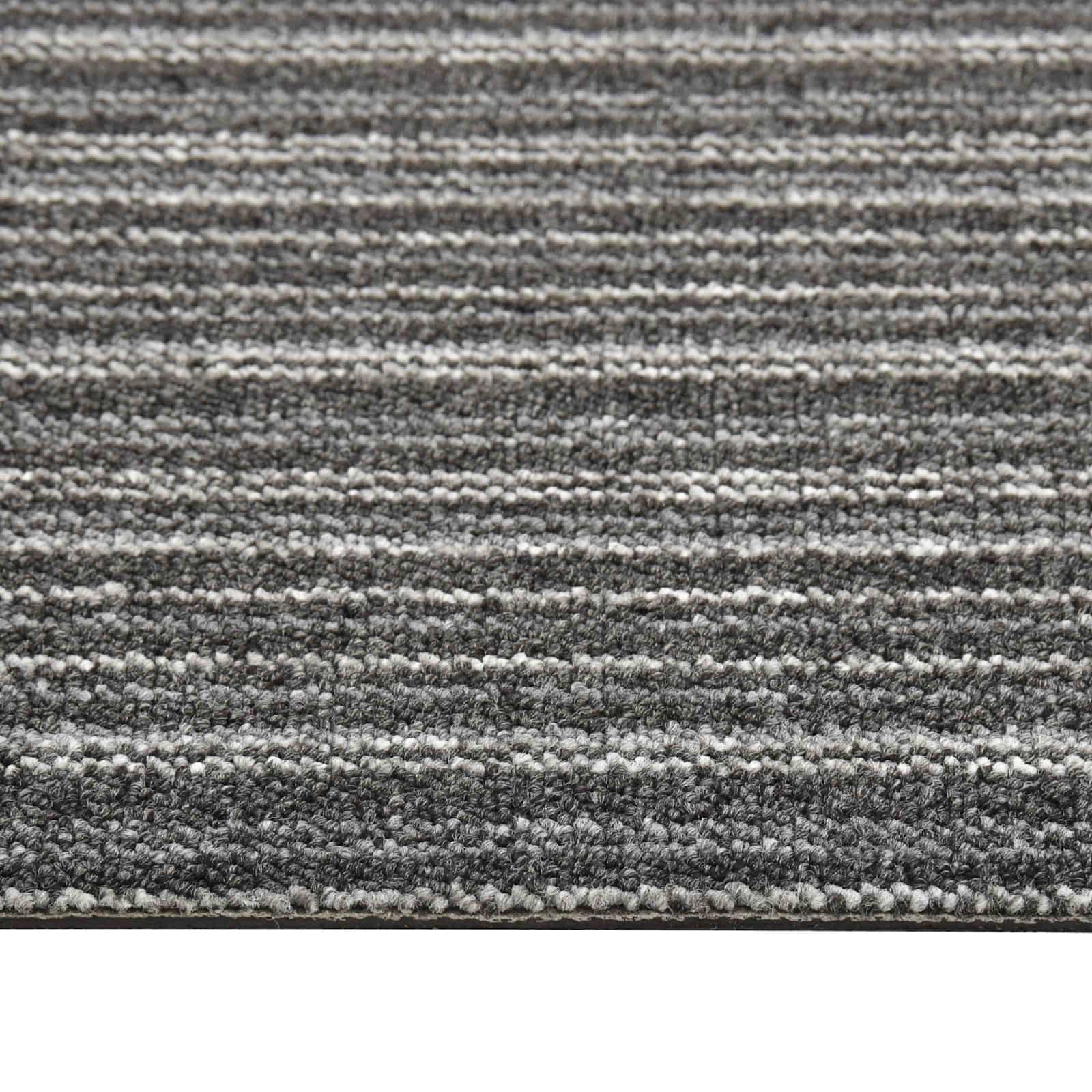 vidaXL Teppich 20 pcs Gestreiftes Anthrazit 50 x 50 cm