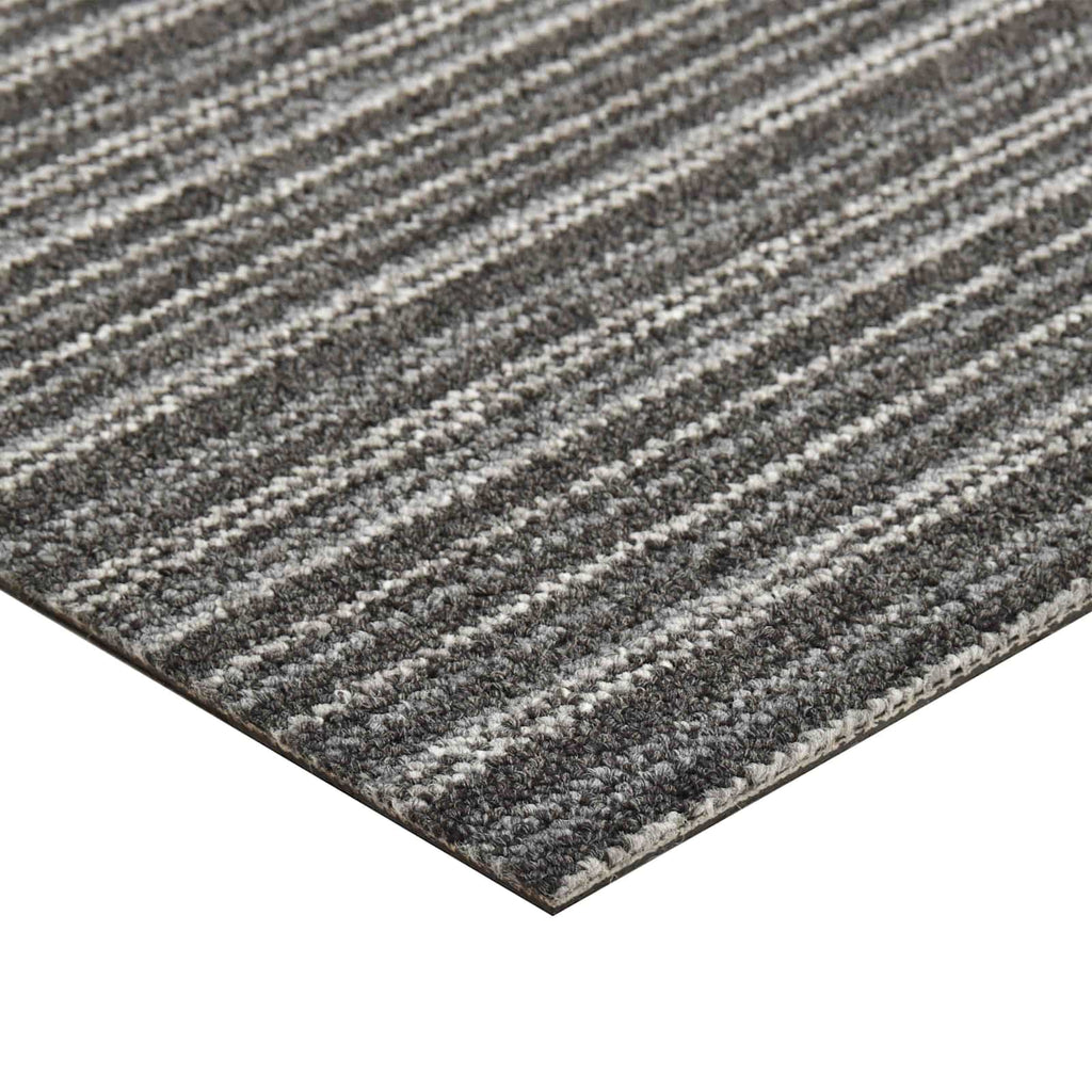 vidaXL Teppich 20 pcs Gestreiftes Anthrazit 50 x 50 cm