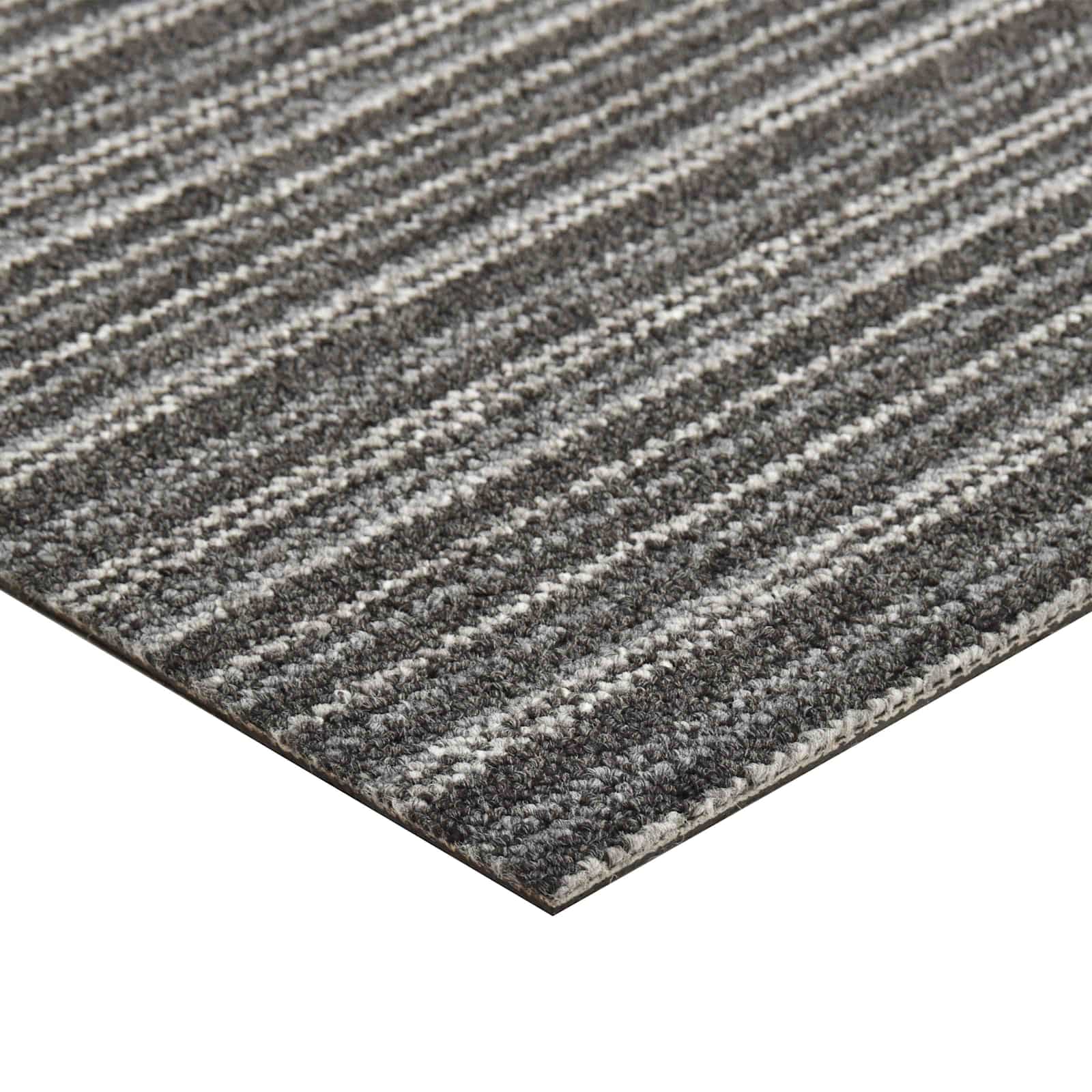 vidaXL Teppich 20 pcs Gestreiftes Anthrazit 50 x 50 cm